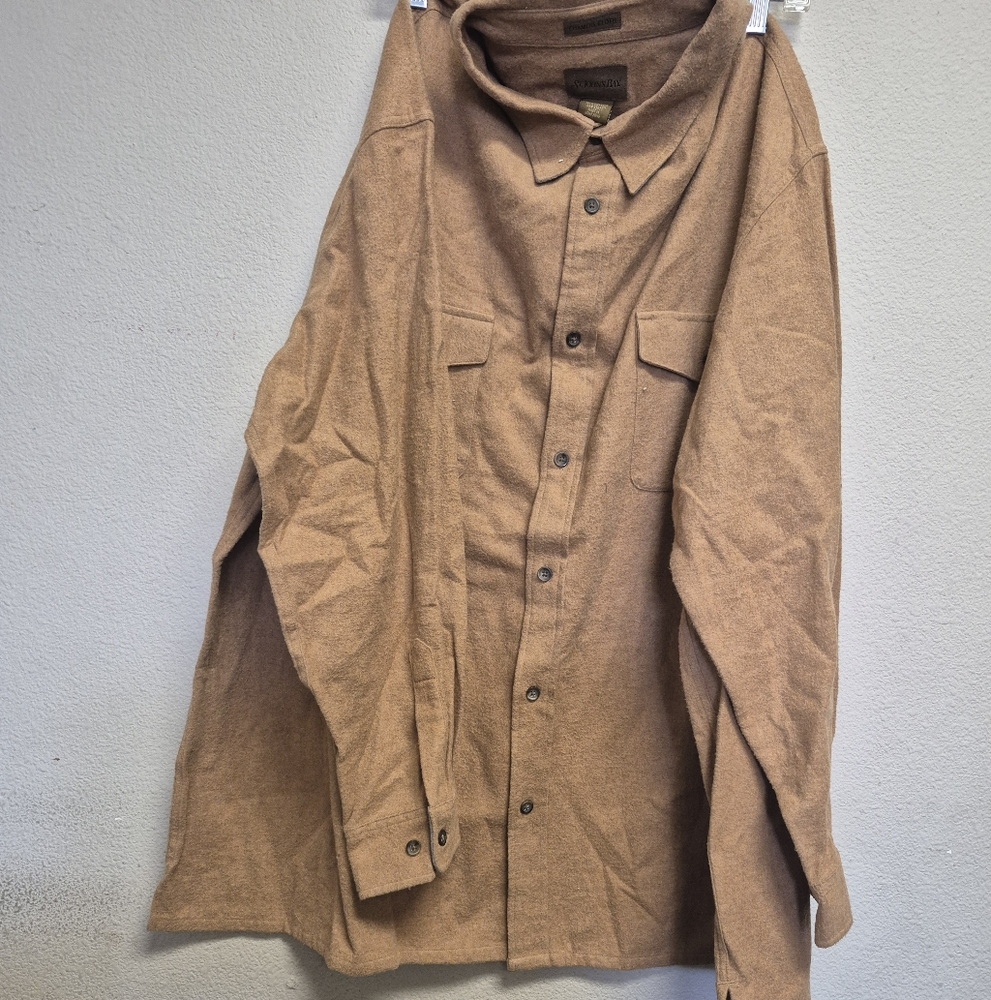 JCPenney Tan Button-Up Jacket